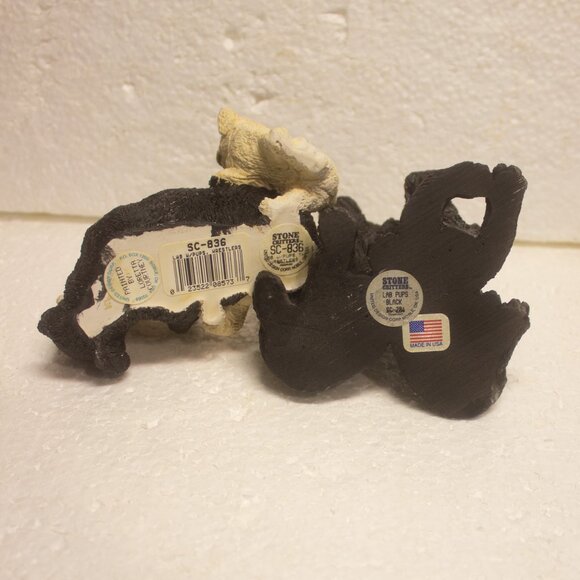 Lot of Two Miniature Labrador Figurines by Stone Critters - Picture 10 of 10